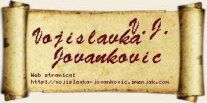 Vojislavka Jovanković vizit kartica